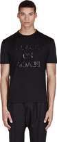 Thumbnail for your product : Neil Barrett Black Rubber Text T-Shirt