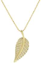 Thumbnail for your product : Jennifer Meyer Women's Pavé Leaf Pendant Necklace