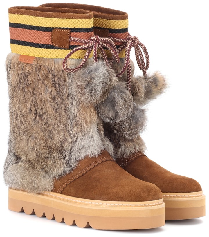 see by chloe fur boots
