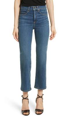 Veronica Beard Jackie Crop Straight Leg Jeans