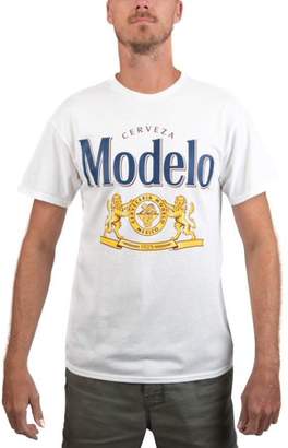 Modelo Beer Men's and Big Men's Lions Logo Graphic T-shirt