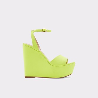 aldo yellow heels