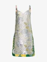 Rochas Metallic jacquard dress 