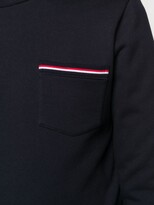 Thumbnail for your product : Thom Browne Loopback Stripe Pocket Sweatshirt