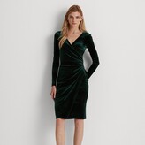Thumbnail for your product : Lauren Ralph Lauren Ralph Lauren Velvet Surplice Dress