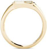 Thumbnail for your product : Zales Men's 1/5 CT. T.W. Composite Diamond Square Signet Ring in 14K Gold