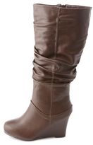 Thumbnail for your product : Bamboo Slouchy Wedge Boots