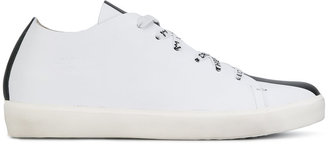 Leather Crown bicolour sneakers