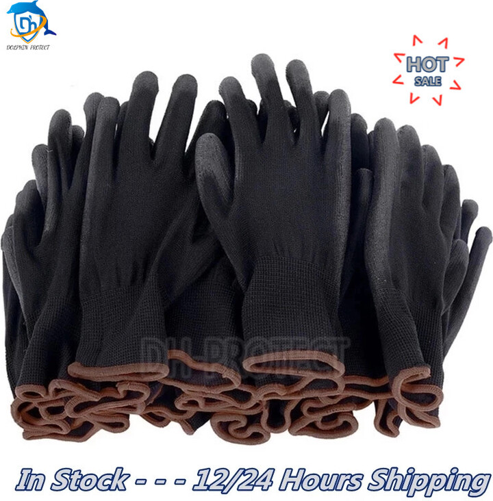 dolphin protect 10-30 pairs of nitrile safety coated work gloves, PU gloves and palm coated mechanical work gloves, obtained CE EN388