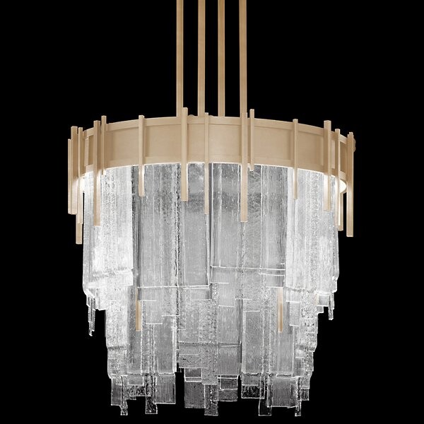Fine Art Handcrafted Lighting Arpeggio LED Chandelier in Clear, Size: 20.5 "