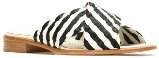 Sarah Chofakian Leather Flat Sandals