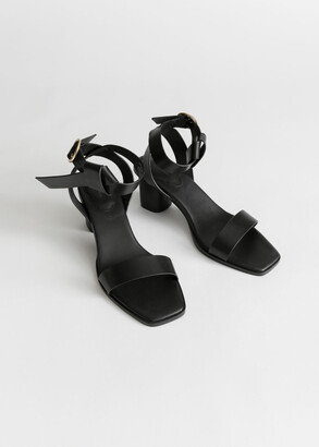 And other stories Leather Criss Cross Heeled Sandals