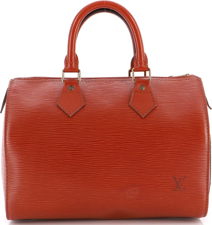 Louis Vuitton Red Monogram Mat Vernis Leather Speedy 25 Bandoulière  (authentic