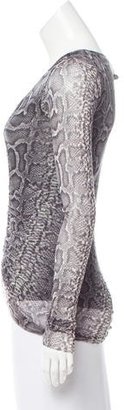Jean Paul Gaultier Soleil Printed Long Sleeve Top