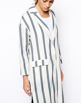 Thumbnail for your product : ASOS Striped Duster Coat