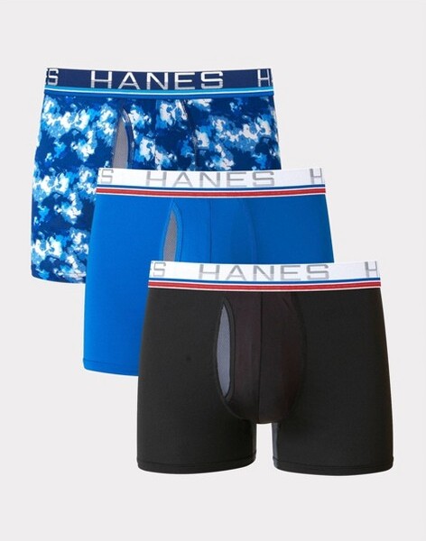 Hanes Premium Men's Comfort Flex Fit Long Leg Boxer Briefs 3pk