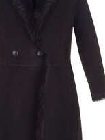 Thumbnail for your product : Giuseppe Zanotti Annie suede double-breasted coat