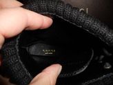 Thumbnail for your product : Gucci Lara Ribbed Knit Trim Platform Lace Up Ankle Boots Shoes Black 40.5 $895