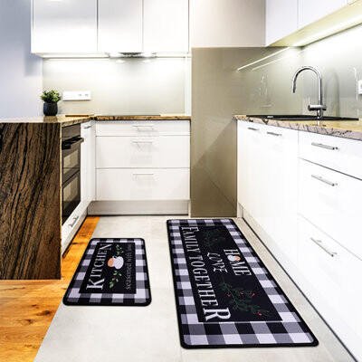 Bee 2 Pieces Kitchen Rugs Absorbent Microfiber Kitchen Mats Cushioned  Comfort Standing Mat for Floor Non Slip Kitchen Rugs and Mats Kitchen Mat  Set