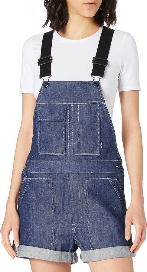 womens bib overall shorts