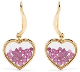 Thumbnail for your product : Aurélie Bidermann 18kt yellow gold ruby Chivor drop earrings