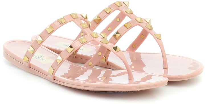 valentino pvc rockstud sandals