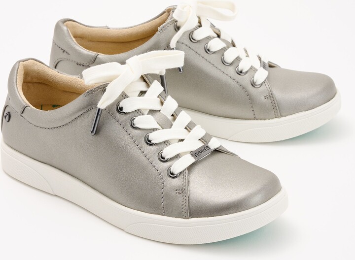 Revere Leather Lace-Up Sneaker - Limoges
