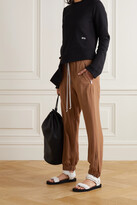Thumbnail for your product : Rick Owens Crepe Track Pants - Brown