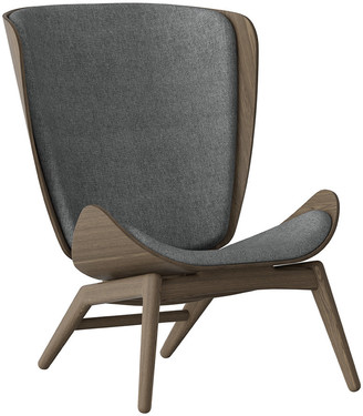UMAGE - The Reader Wing Chair - Dark Oak - Slate Grey