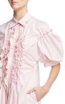 Thumbnail for your product : Simone Rocha Women's Stripe Frill Shirtdress