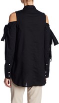 Thumbnail for your product : Robert Rodriguez Tie Cold Shoulder Tunic