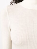 Thumbnail for your product : AMI Paris Long Sleeved Ribbed Jumper