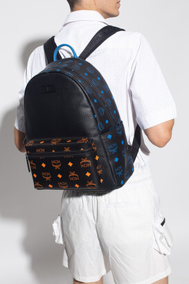 black mcm backpack mens