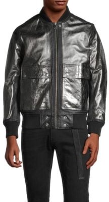 Diesel Mens Leather Jacket | Shop the world's largest collection 
