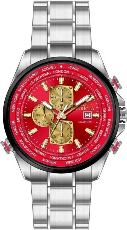 Invicta Men's 50502 Aviator Quartz VD57 Dial Watch