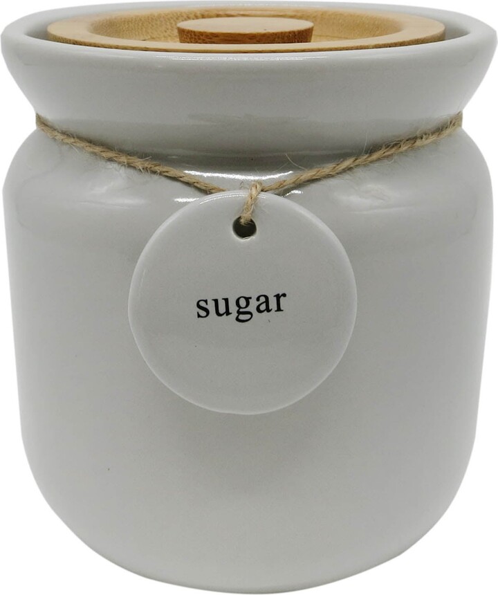 Dunelm Grey Hang Tag Canister Grey ShopStyle Food Storage Containers