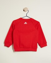 Thumbnail for your product : adidas Red Sweats - Essentials Big Logo Sweatshirt & Jogger Pants - Babies