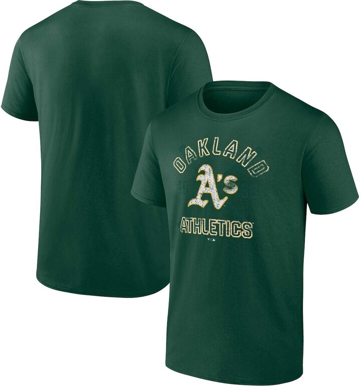 Men's Green Bay Packers Fanatics Branded Green/Gold Second Wind Raglan  T-Shirt