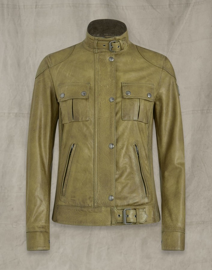 Belstaff Gangster Waxed Leather Jacket - ShopStyle