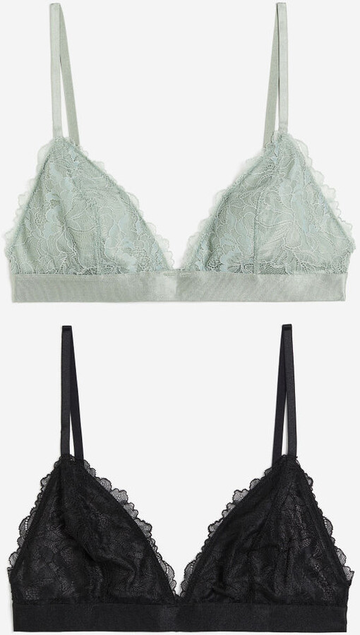 Lyra front-clasp lace bralette