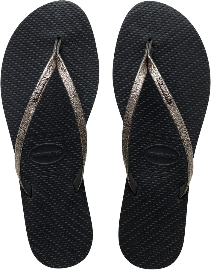havaianas metallic