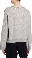 Thumbnail for your product : Vince Textured Grid Boat-Neck Sweater