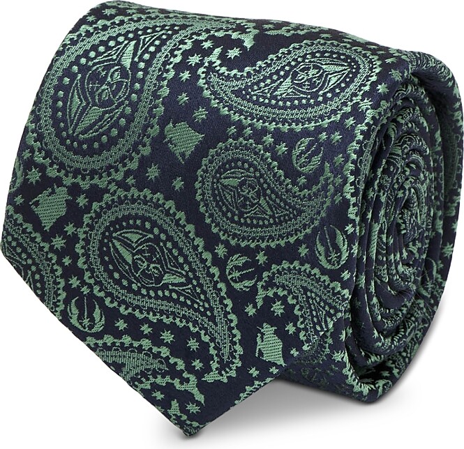 Cufflinks Inc. Star Wars Yoda Green Paisley Tie
