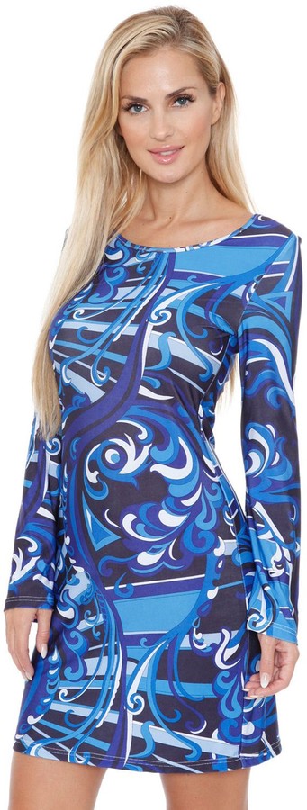 womens red white and blue sundress