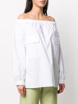 Thumbnail for your product : Erika Cavallini Off The Shoulder Blouse