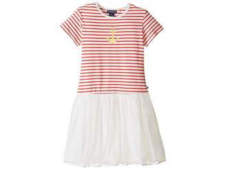 Toobydoo Short Sleeve Tulle Dress (Toddler/Little Kids/Big Kids)