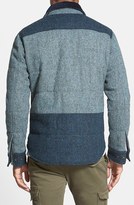 Thumbnail for your product : J. Press York Street Colorblock Harris Tweed Trim Fit Wool Jacket