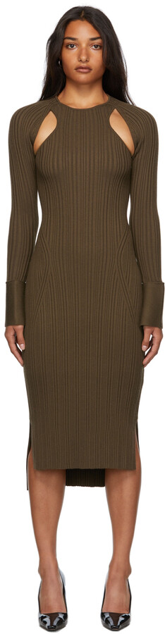 3.1 Phillip Lim Ribbed Scooped Back Dress - ShopStyle