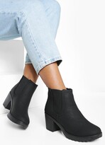 Thumbnail for your product : boohoo Chunky Cleated Heel Chelsea Boots