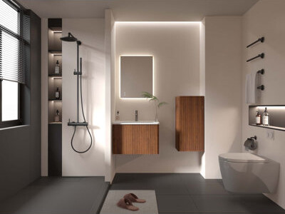 Latitude Run Floating Bathroom Floating Side Cabinet, Wall-mounted Storage Cabinet for Small Spaces, Pre-assembled